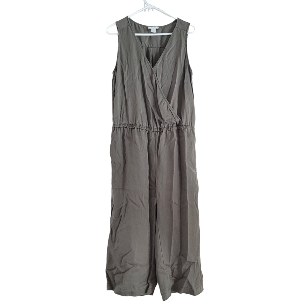 Daily Ritual Women's Tencel Sleeveless Wrap Jumpsuit